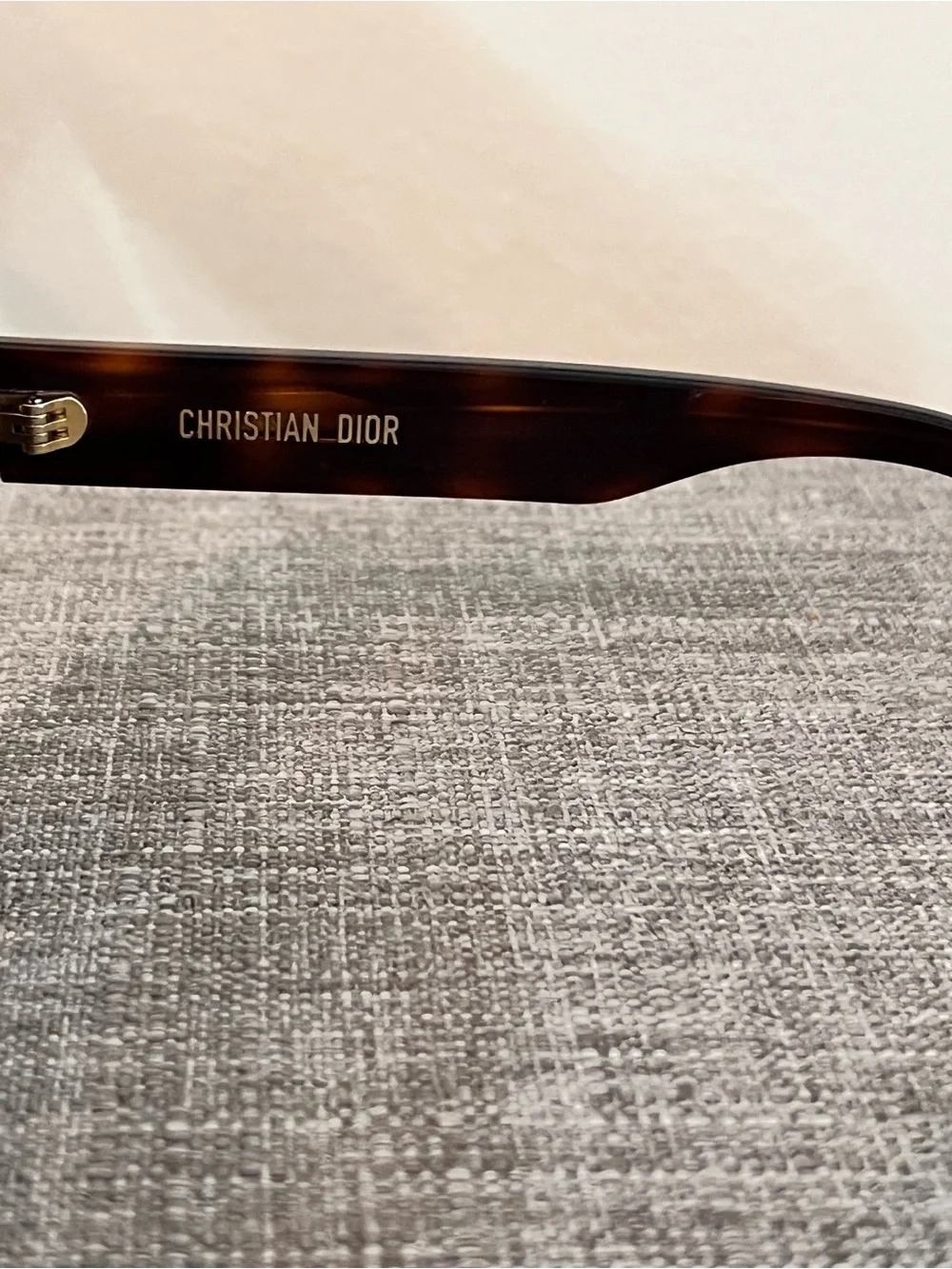 Dior Round Tortoiseshell Sunglasses with Dark Brown Lenses